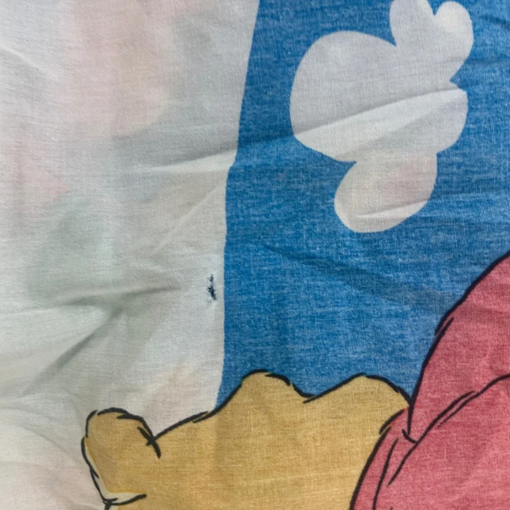 Disney Winnie the Pooh Piglet 64x40 Twin‎ Flat Bed Sheet Vintage Cotton